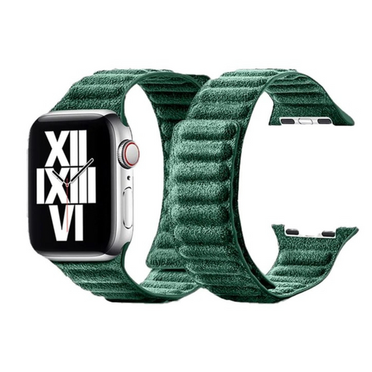 Alcantara® Apple Watch Band / Racing Green / 42/44/45mm & Ultra (49mm) / Magnetic