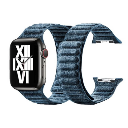 Alcantara® Apple Watch Band / Midnight Blue / 42/44/45 & Ultra (49mm) / Magnetic