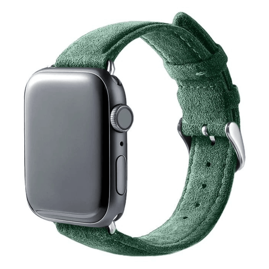Alcantara® Apple Watch Strap / Racing Green / 42/44/45mm & Ultra (49mm) / Buckle