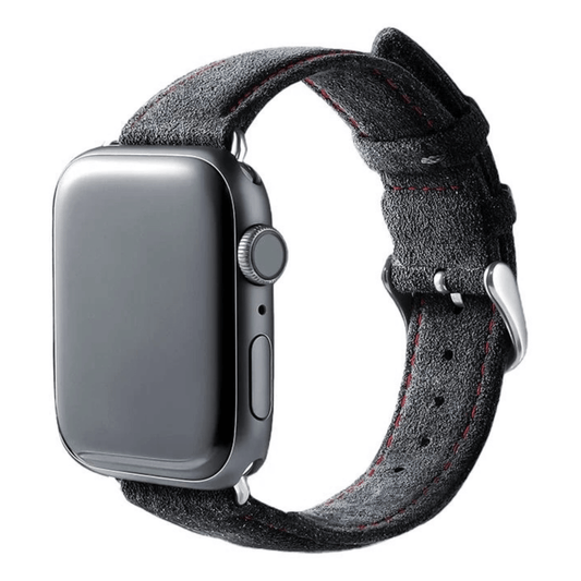 Alcantara® Apple Watch Strap / Charcoal Gray / 42/44/45mm & Ultra (49mm) / Buckle