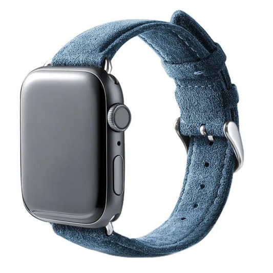 Alcantara® Apple Watch Strap / Midnight Blue / 42/44/44m & Ultra (49mm) / Buckle
