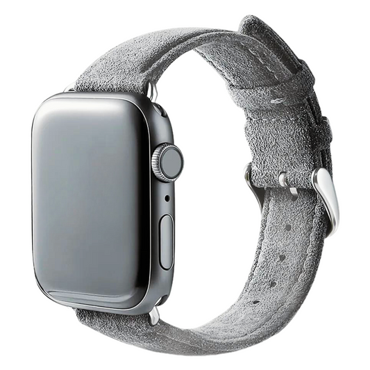 Alcantara® Apple Watch Strap / Harbor Gray / 42/44/45 & Ultra (49mm) /  Buckle